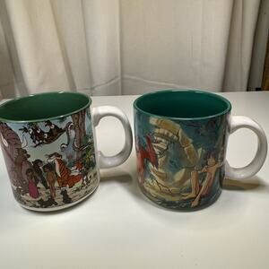 Disney The Jungle Book Mug Set 2003-2006 Vintage Ceramic Mowgli Baloo Louie
